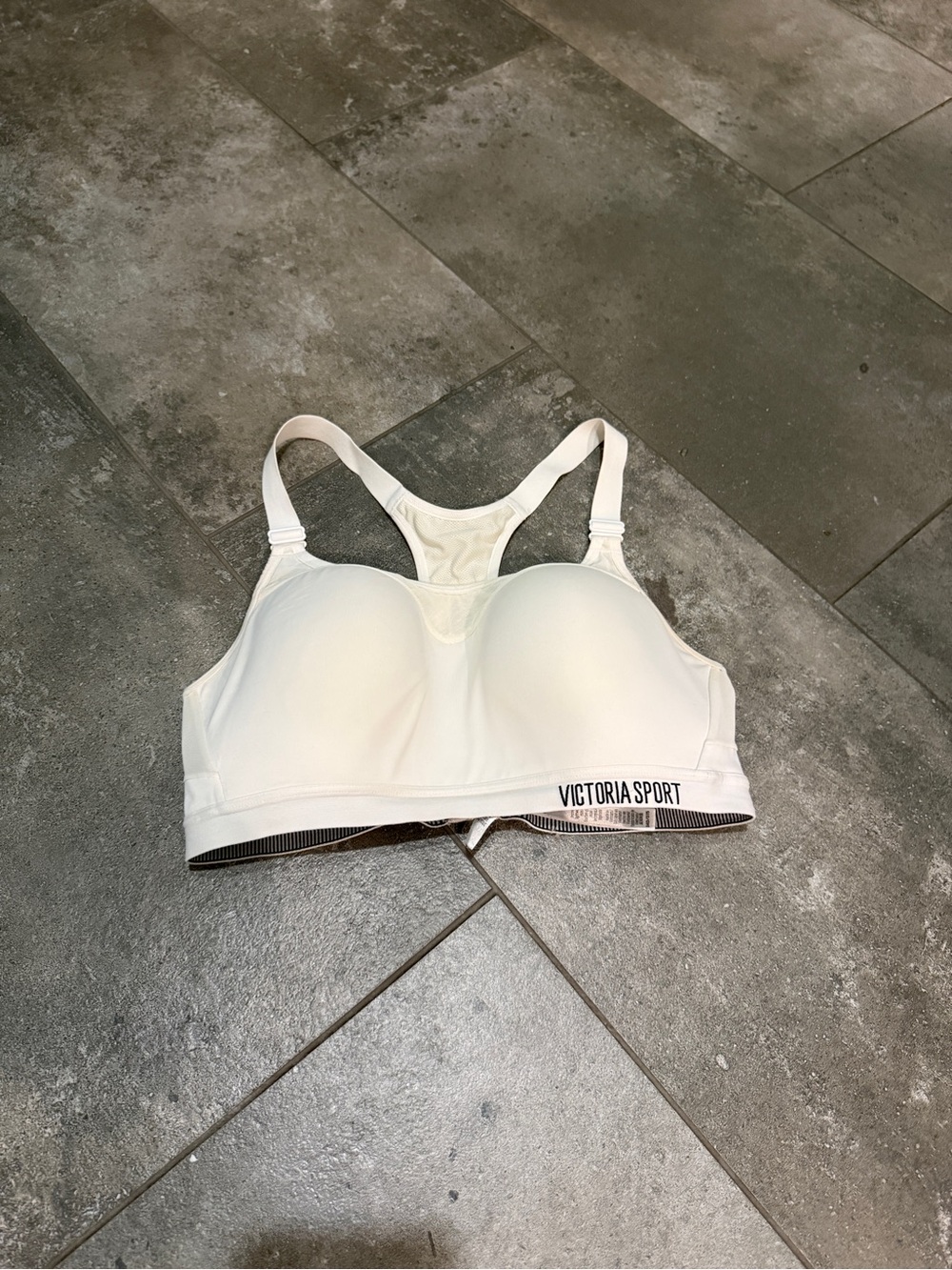 Victoria's Secret High Impact White Racerback Sports Bra